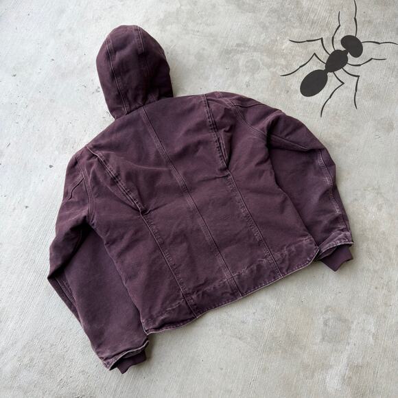 Carhartt WOMENS WJ141 DWN purple Sierra work wear jacket - Picture 6 of 9